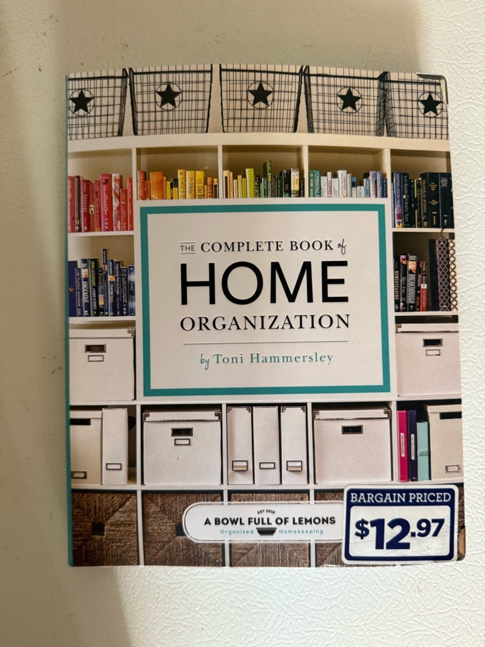 The Complete Book of Home Organization - Teal & White Cover